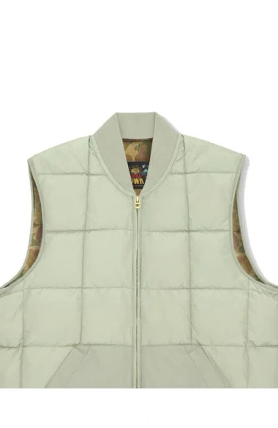 Fortela Nylon Vest2 With Camouflage Lining In Green