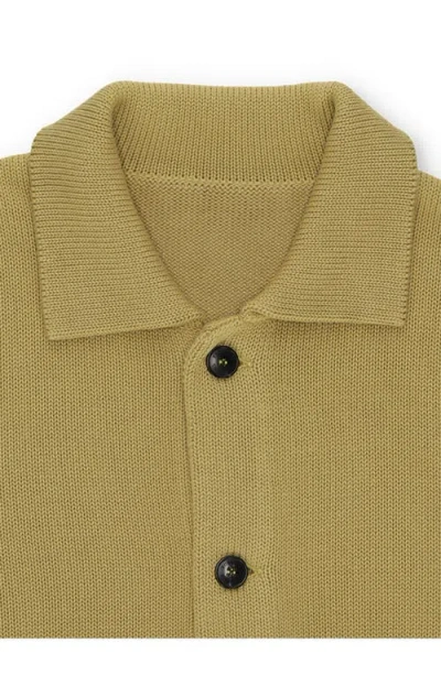 Fortela Beta Cotton Knit Cardigan In Green