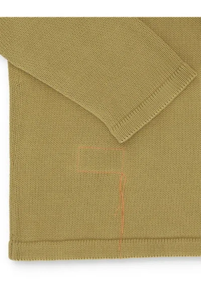 Fortela Beta Cotton Knit Cardigan In Green