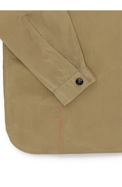 Fortela Mark Cotton Cerato Overshirt In Green