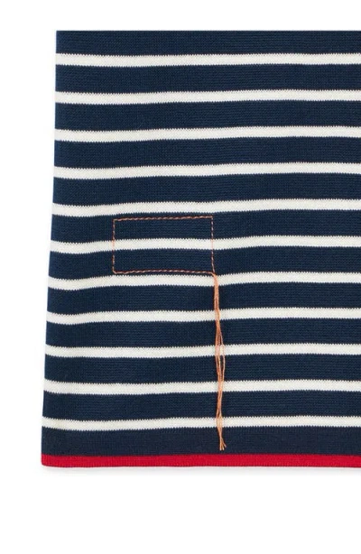 Fortela Andy Polo Short Ribbed Sleeve In Blue