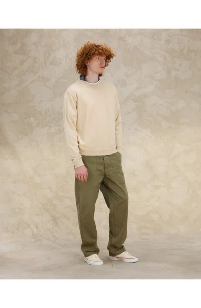 Fortela Rover Cotton Crewneck Sweater In Neutral