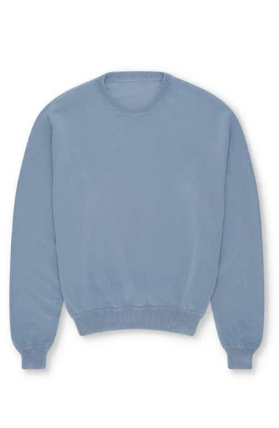 Fortela Rover Cotton Crewneck Sweater In Blue