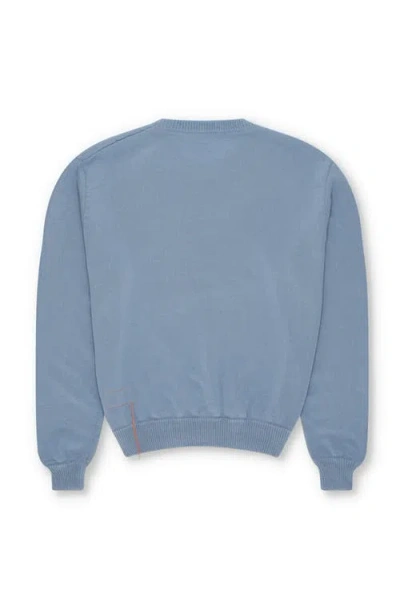Fortela Rover Cotton Crewneck Sweater In Blue