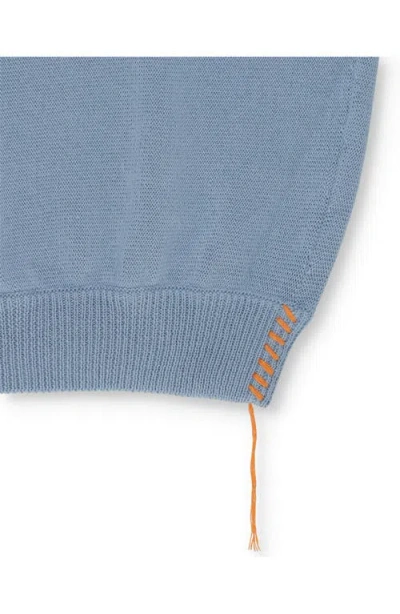 Fortela Rover Cotton Crewneck Sweater In Blue