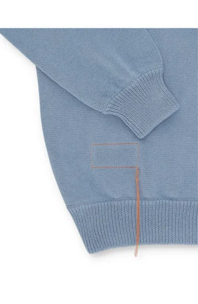 Fortela Rover Cotton Crewneck Sweater In Blue