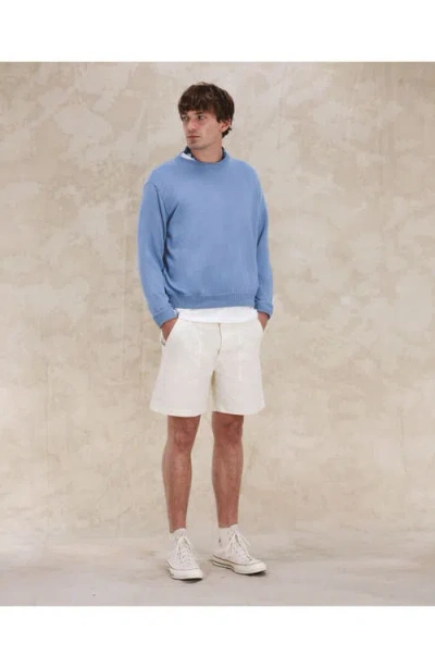 Fortela Rover Cotton Crewneck Sweater In Blue