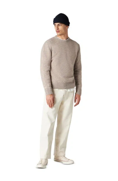 Fortela Skipper Merino Wool Crewneck Sweater In Neutral