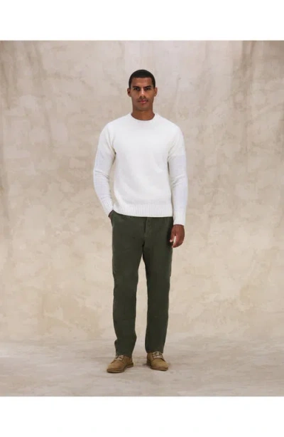 Fortela Skipper Merino Wool Crewneck Sweater In Neutral