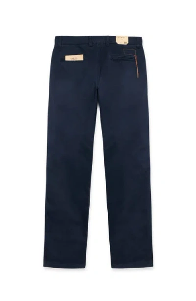 Fortela Reno Heavy Cotton Canvas Trousers In Blue