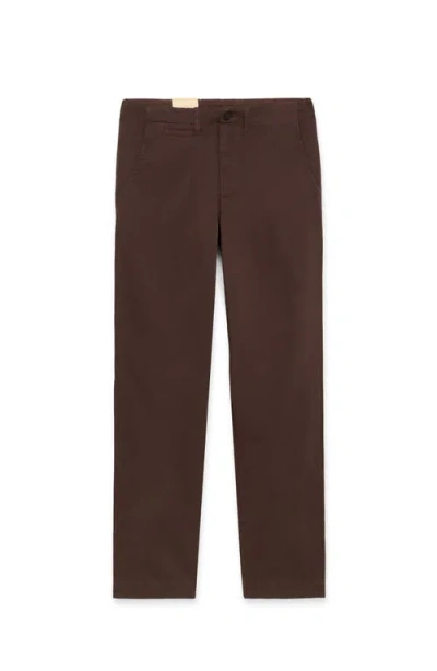 Fortela Wallace Cotton Trousers In Brown