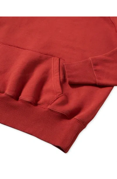 Fortela Vintagehood Brushed Jersey Hoodie In Red