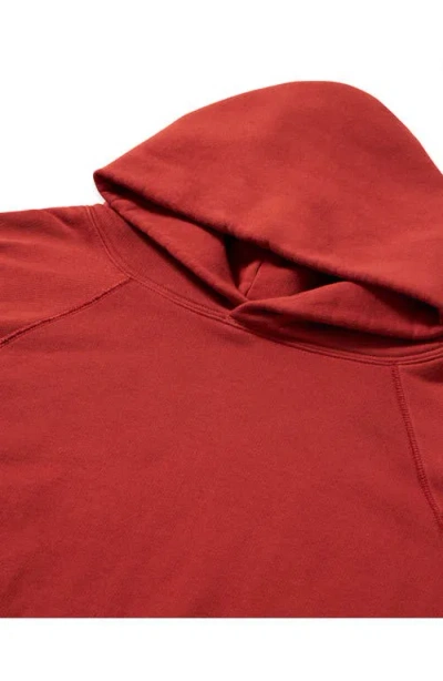 Fortela Vintagehood Brushed Jersey Hoodie In Red