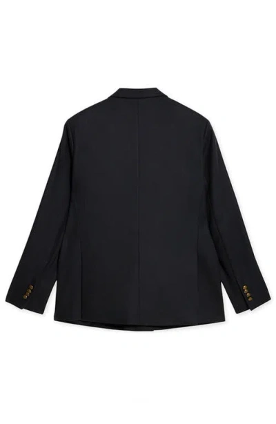 Fortela Double-breasted Concord Wool Jacket In Blue