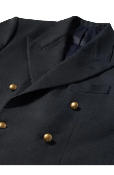 Fortela Double-breasted Concord Wool Jacket In Blue