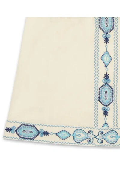 Fortela Nicea Bi-color Embroidery Skirt In Neutral