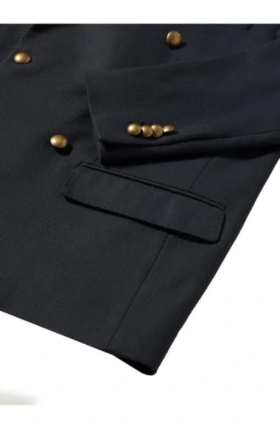 Fortela Double-breasted Concord Wool Jacket In Blue