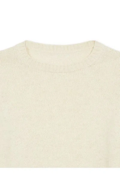 Fortela Marco Alpaca Round Neck Sweater In Neutral