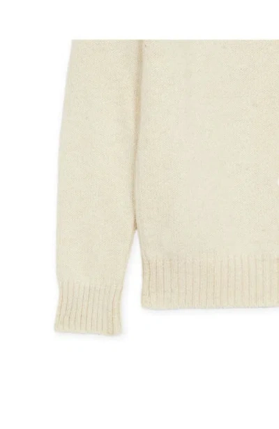 Fortela Marco Alpaca Round Neck Sweater In Neutral