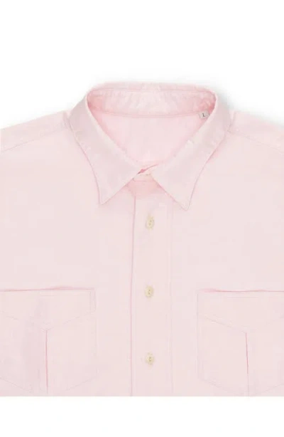Fortela Osumi Cotton Oxford Shirt In Pink