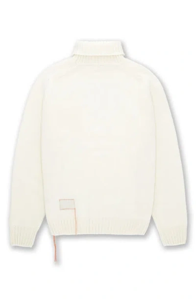 Fortela Mallory Merino Wool High Neck Sweater In White
