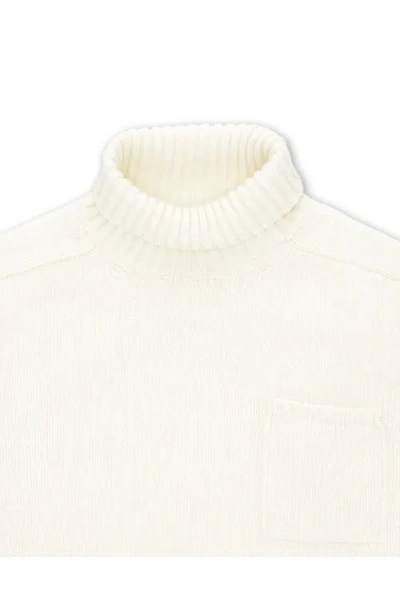 Fortela Mallory Merino Wool High Neck Sweater In White