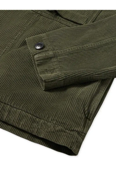 Fortela Solomon Corduroy Overshirt In Green