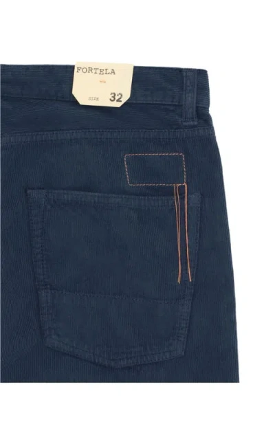 Fortela 965 John 5-pocket Corduroy Trousers In Black