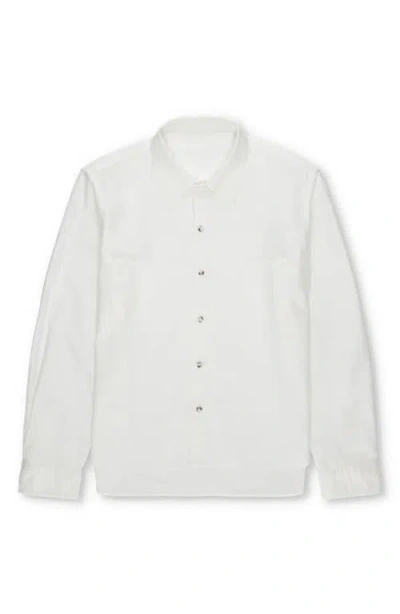 Fortela Liam Cotton Chest Pocket Shirt In White