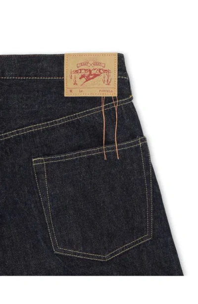 Fortela 356 Jaky Japan Selvedge 5-pocket Regular Fit Indigo Rinse Denim In Blue