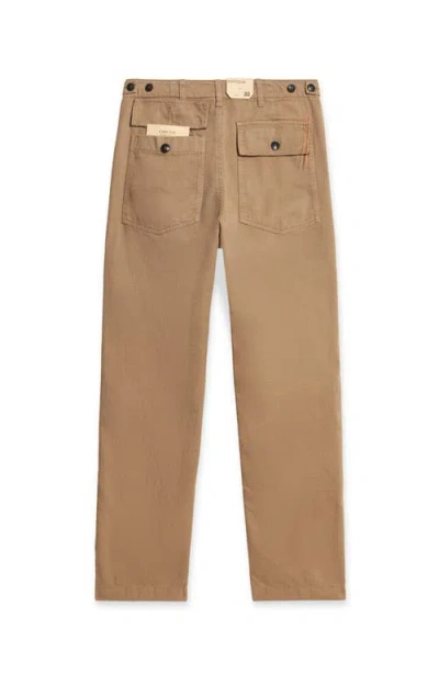 Fortela Newfatigue Cotton Fatigue Trousers In Brown