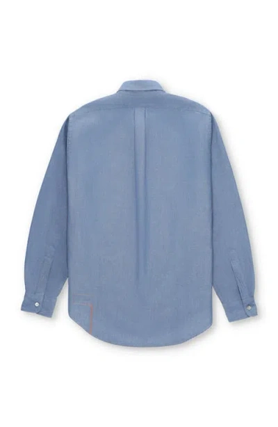 Fortela King Classic Cotton Shirt In Blue