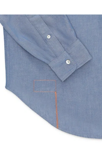 Fortela King Classic Cotton Shirt In Blue