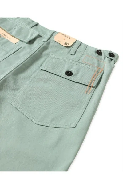 Fortela Newfatigue Cotton Fatigue Trousers In Green