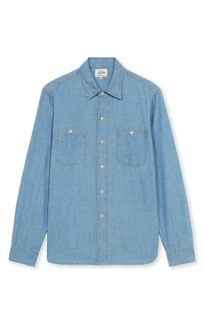 Fortela Workj Chambray Shirt In Blue