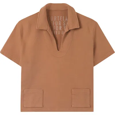 Fortela Grand Brushed Jersey V-neck Sweater In Multi