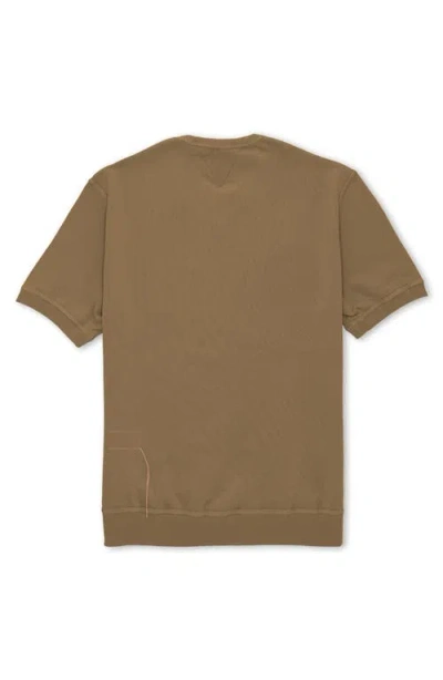 Fortela Ohio Brushed Jersey Short Sleeve Sweatshirt In Gray