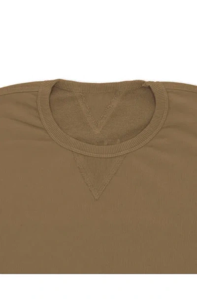 Fortela Ohio Brushed Jersey Short Sleeve Sweatshirt In Gray