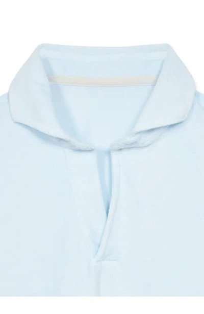 Fortela Sullivan Terry Cloth Jersey Polo In Blue