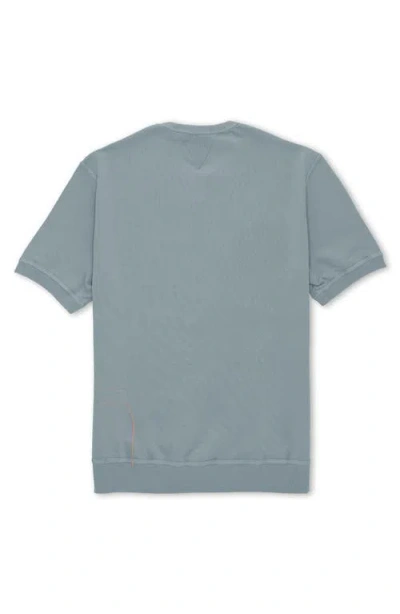 Fortela Ohio Brushed Jersey Short Sleeve Sweatshirt In Gray