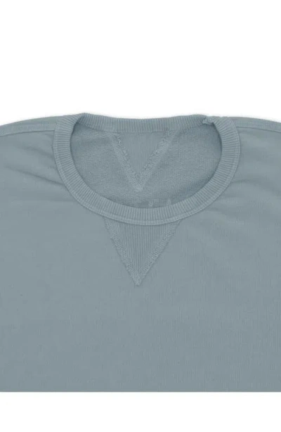 Fortela Ohio Brushed Jersey Short Sleeve Sweatshirt In Gray
