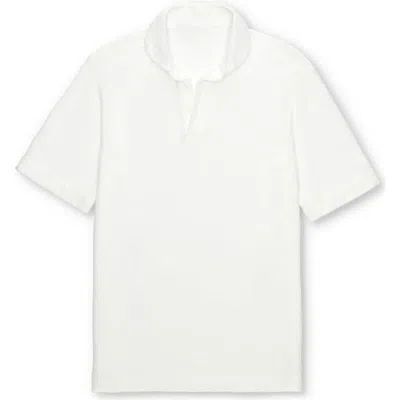 Fortela Sullivan Terry Cloth Jersey Polo In White