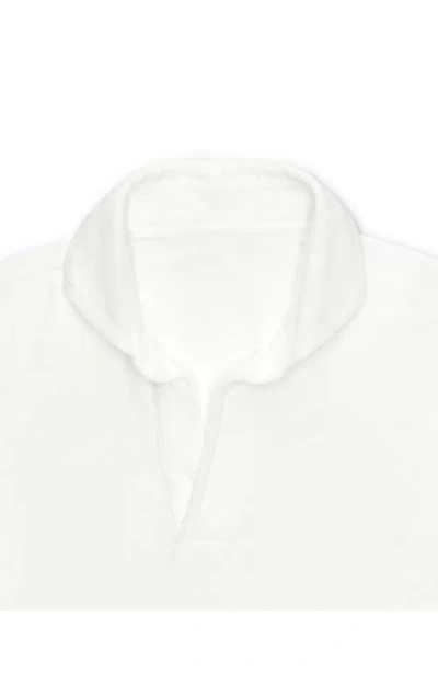 Fortela Sullivan Terry Cloth Jersey Polo In White