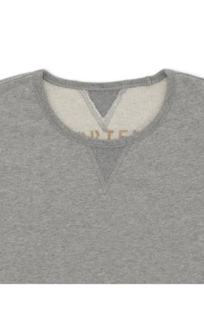 Fortela Ohio Brushed Jersey Short Sleeve Sweatshirt In Gray