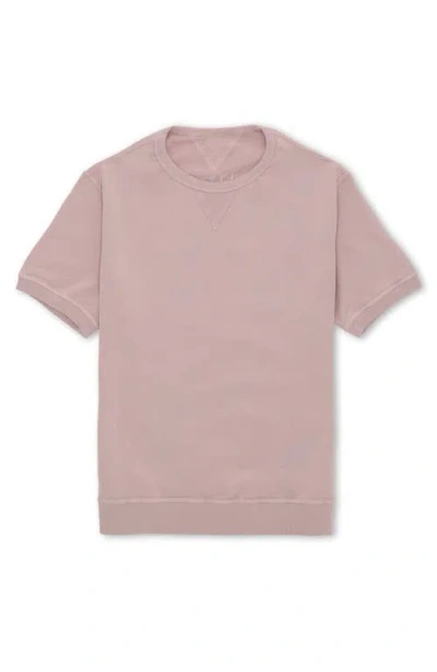 Fortela Ohio Brushed Jersey Short Sleeve Sweatshirt In Multi