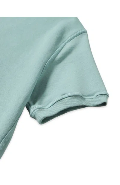 Fortela Ohio Brushed Jersey Short Sleeve Sweatshirt In Green