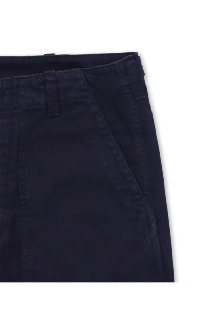 Fortela Newfatigue Herringbone Cotton Fatigue Trousers In Blue