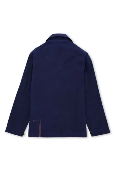 Fortela Solomon Cotton Cerato Overshirt In Blue