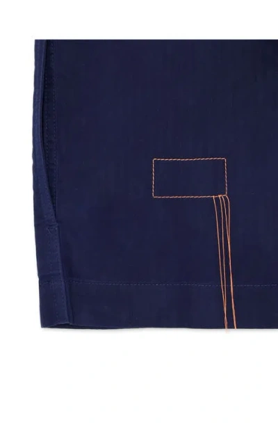 Fortela Solomon Cotton Cerato Overshirt In Blue