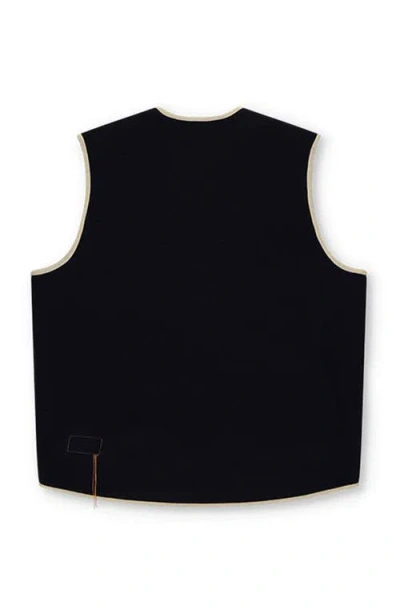 Fortela Wool Vest In Black